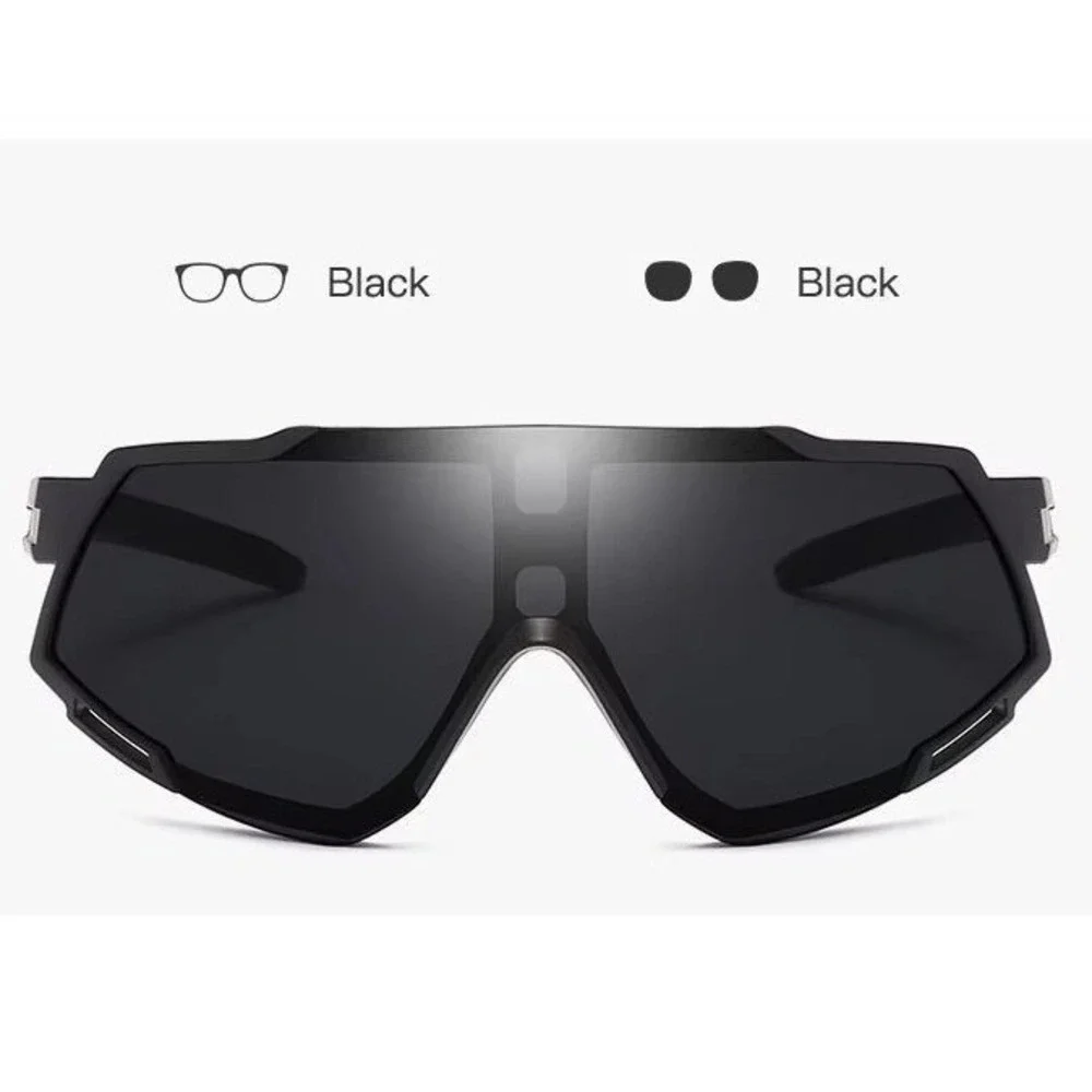 Men‎ Sports Sunglasses Black Lens Outdoor Driving Golfing Fishing Skiing Fashion
